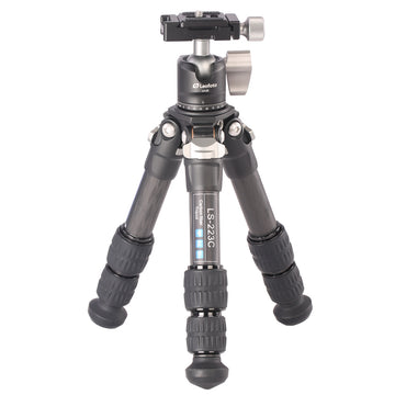 Leofoto LS-223C and LH25 Carbon Fiber Mini Tripod & 25mm Low Profile Ball Head Kit